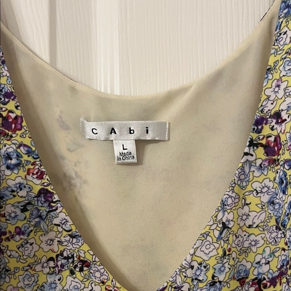 CAbi Multicolor Floral Camisole Top size L like new condition - Picture 2 of 5